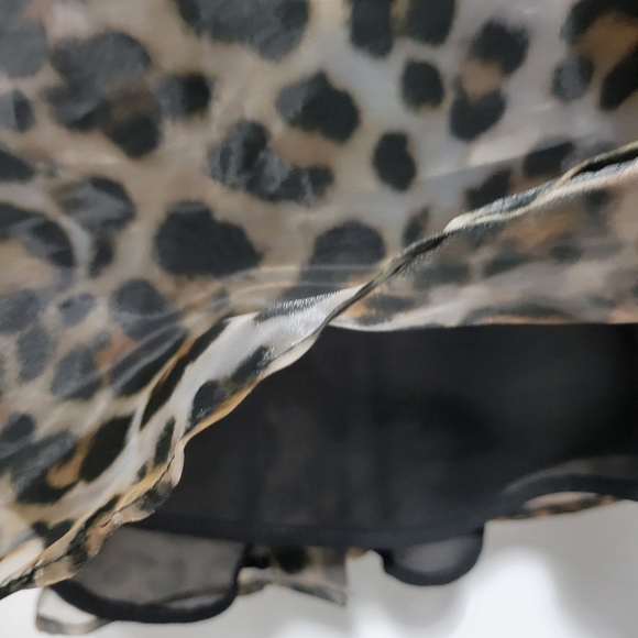 NWT Zara Animal Print Organza Top - Picture 5 of 5